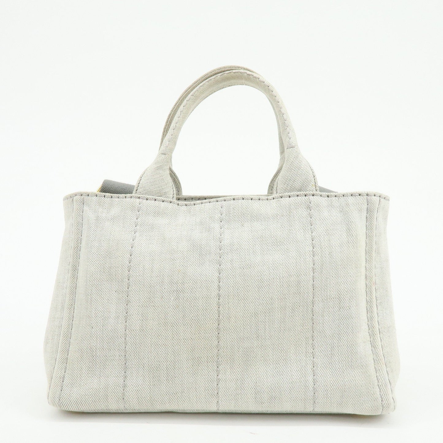 Prada Canapa Mini Denim 2Way Bag Hand Shoulder Bag Gray 1BG439【Pre-order】