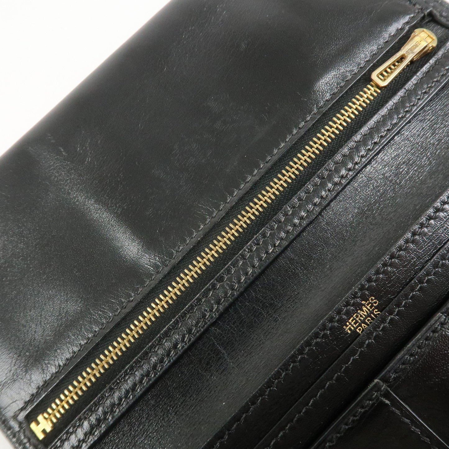 Hermes Bearn Classic Box Calf □E Stamped Bi-Fold Long Wallet【Pre-order】