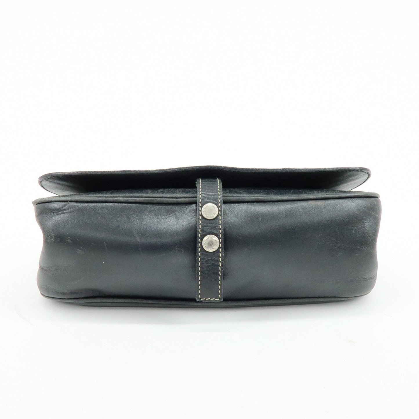 Prada Leather Shoulder Bag Hand Bag Black【Pre-order】