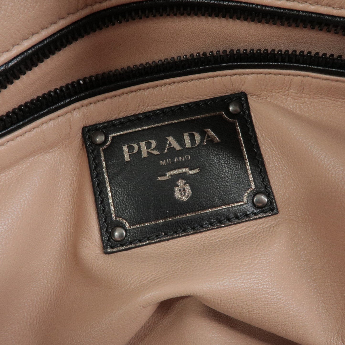Prada Leather Boston Bag Hand Bag Black BL0758【Pre-order】