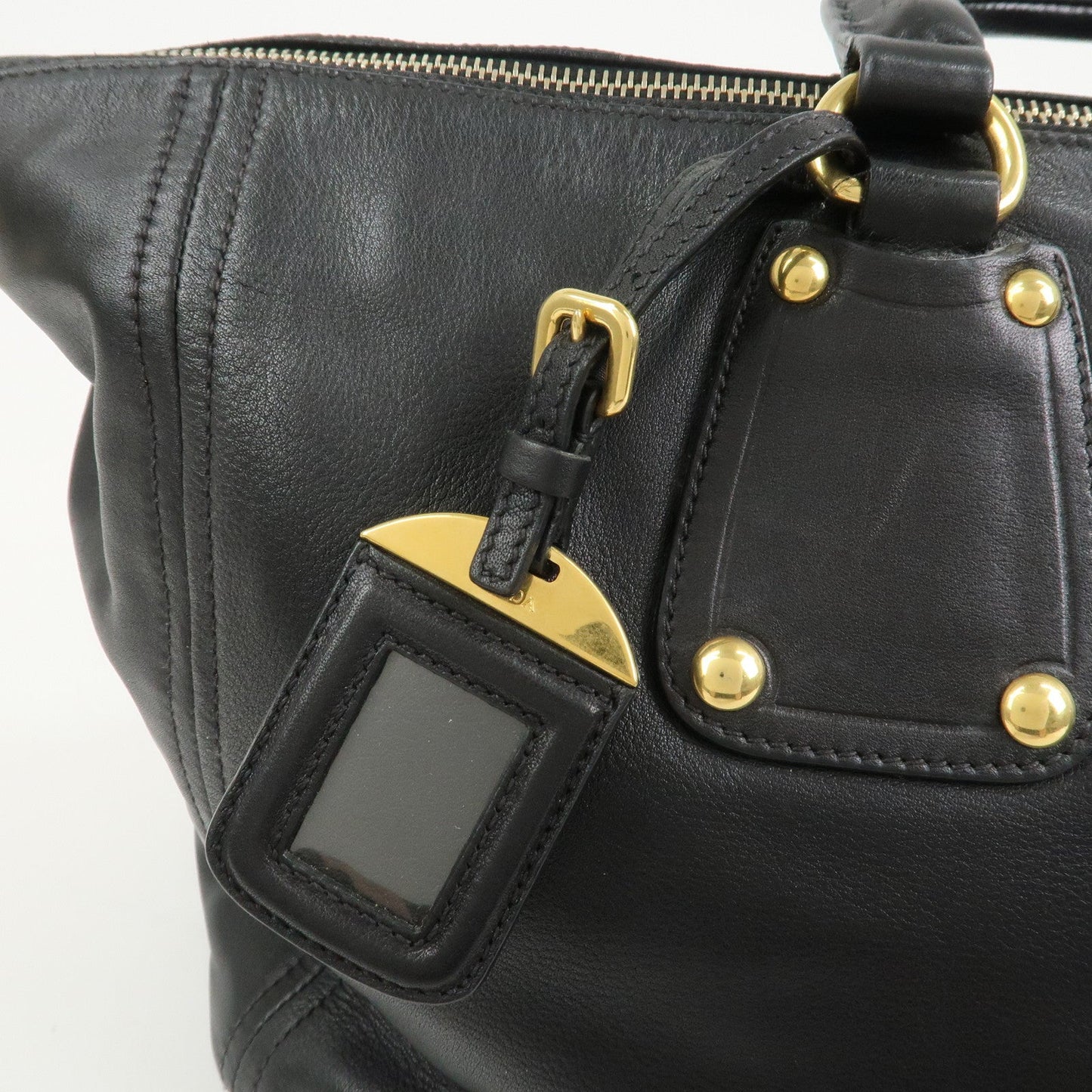 Prada Triangle Logo Leather 2 Way Bag Hand Bag Shoulder Bag BL0685【Pre-order】
