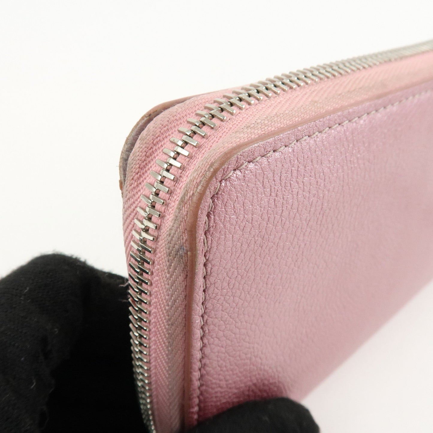 Louis Vuitton Calf Leather Zippy Lock Me Wallet Crystal Rose M69812【Pre-order】