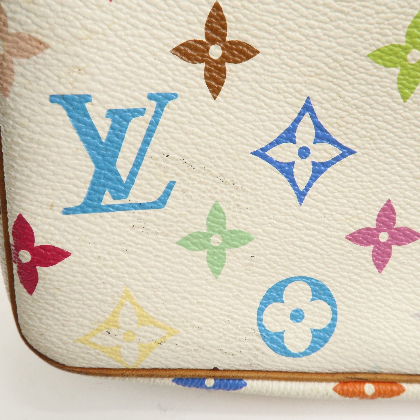 Louis Vuitton Monogram Multicolor Pochette Accessoires Blanc M92649【Pre-order】