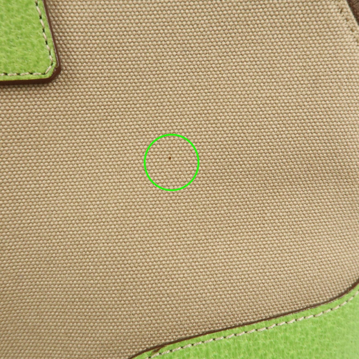 Prada Canvas Leather Tote Bag Hand Bag Beige Light Green BN0082【Pre-order】
