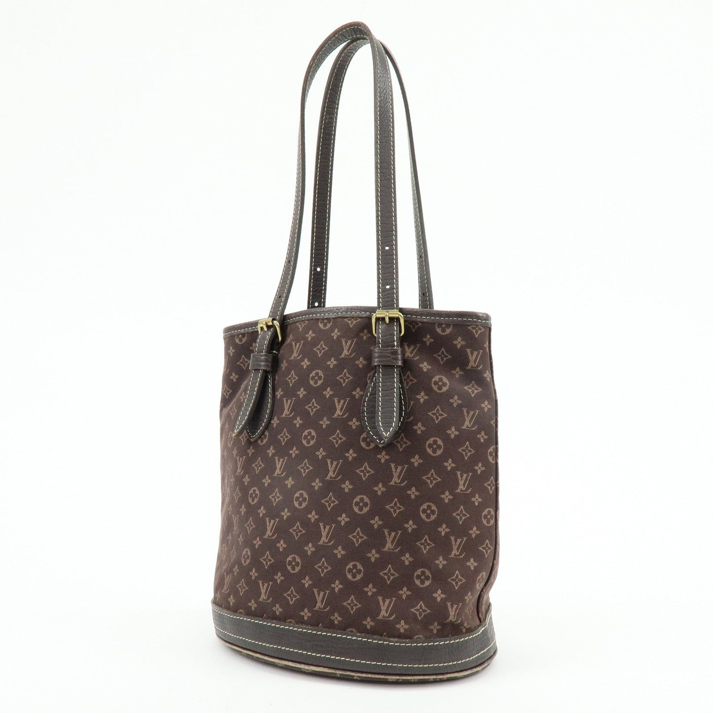 Louis Vuitton Monogram Mini Lin Bucket PM Tote Bag Ebene M95226【Pre-order】