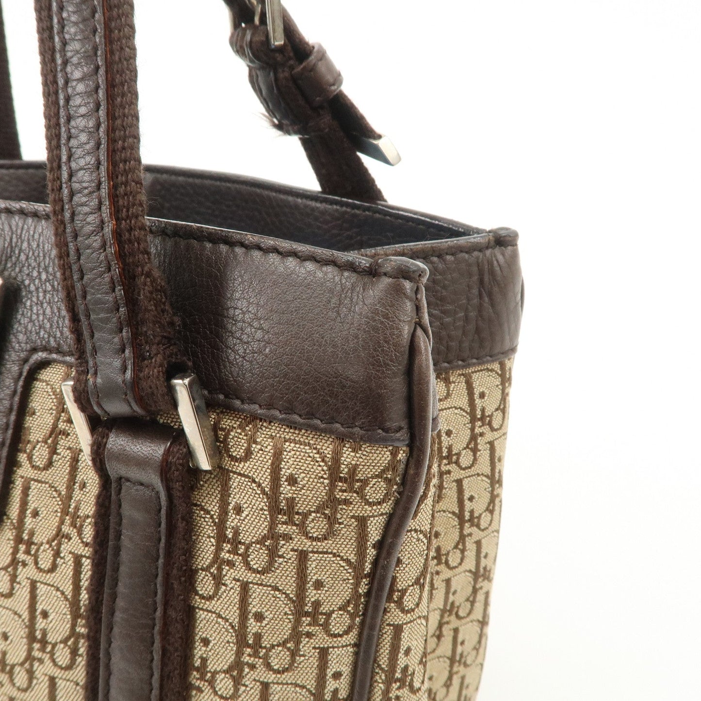 Christian Dior Trotter Leather Canvas Hand Bag【Pre-order】