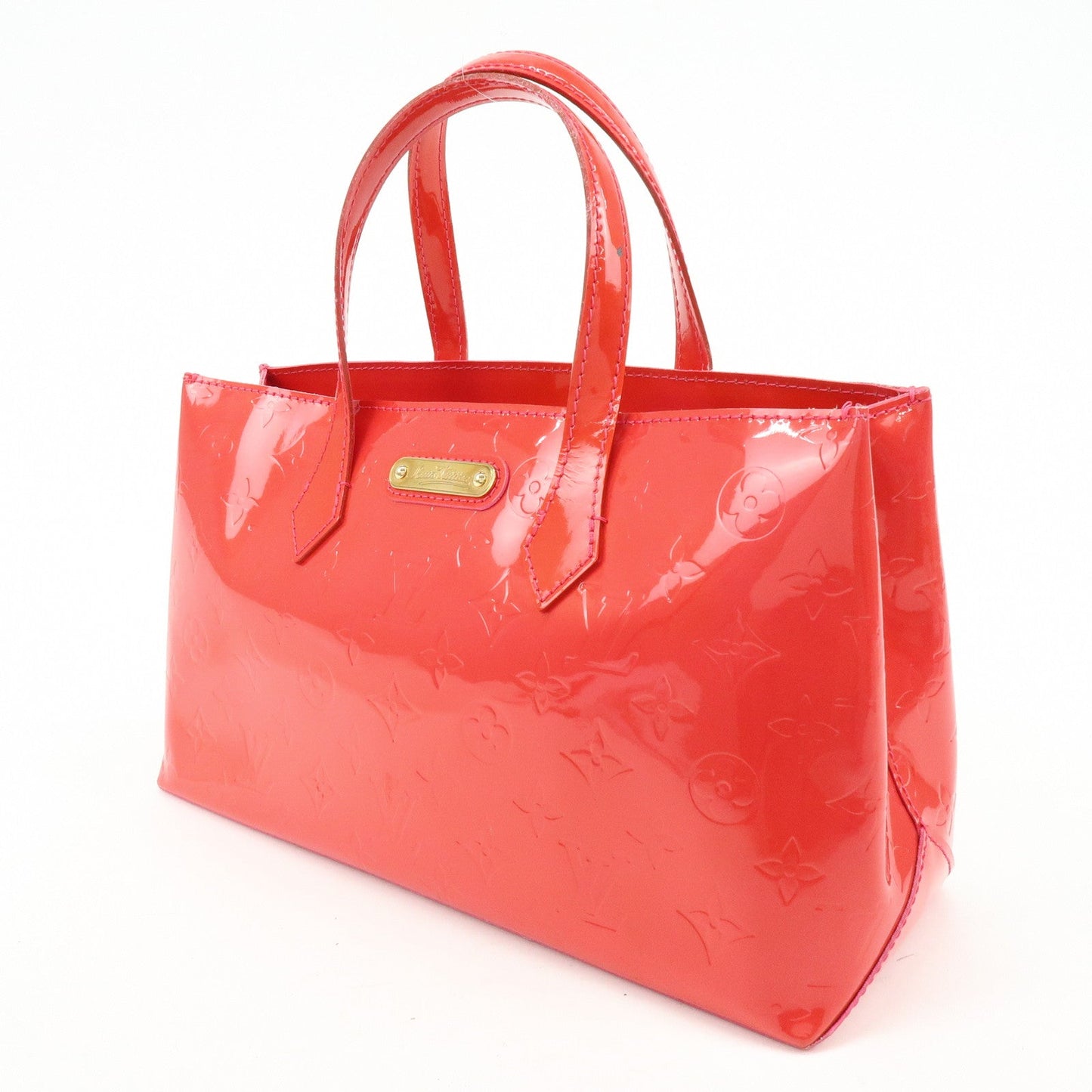 Louis Vuitton Monogram Vernis Wilshire PM Hand Bag Rose Pop M93643【Pre-order】
