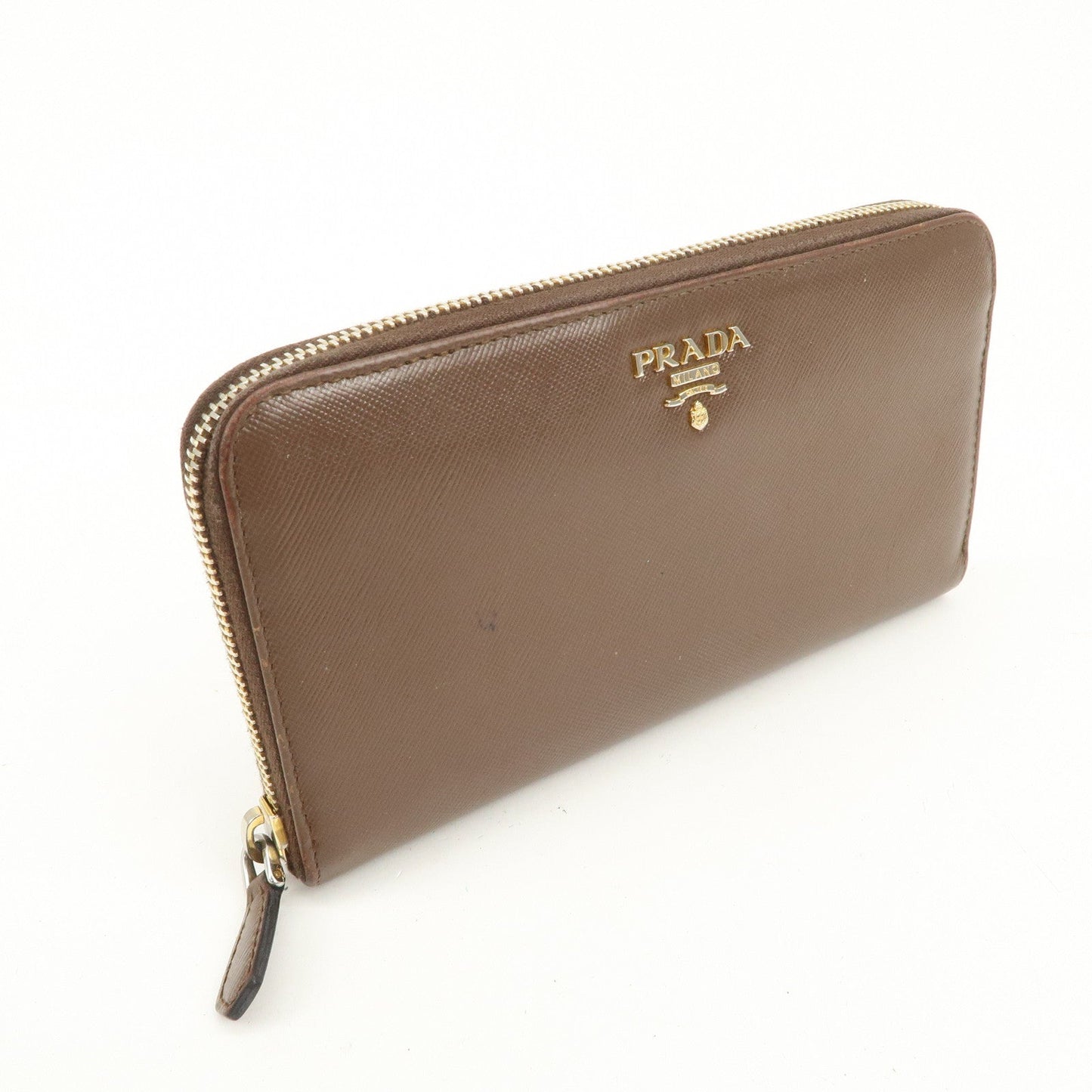 Prada Triangle Logo Saffiano Leather Round Zippy Wallet 1M0506【Pre-order】