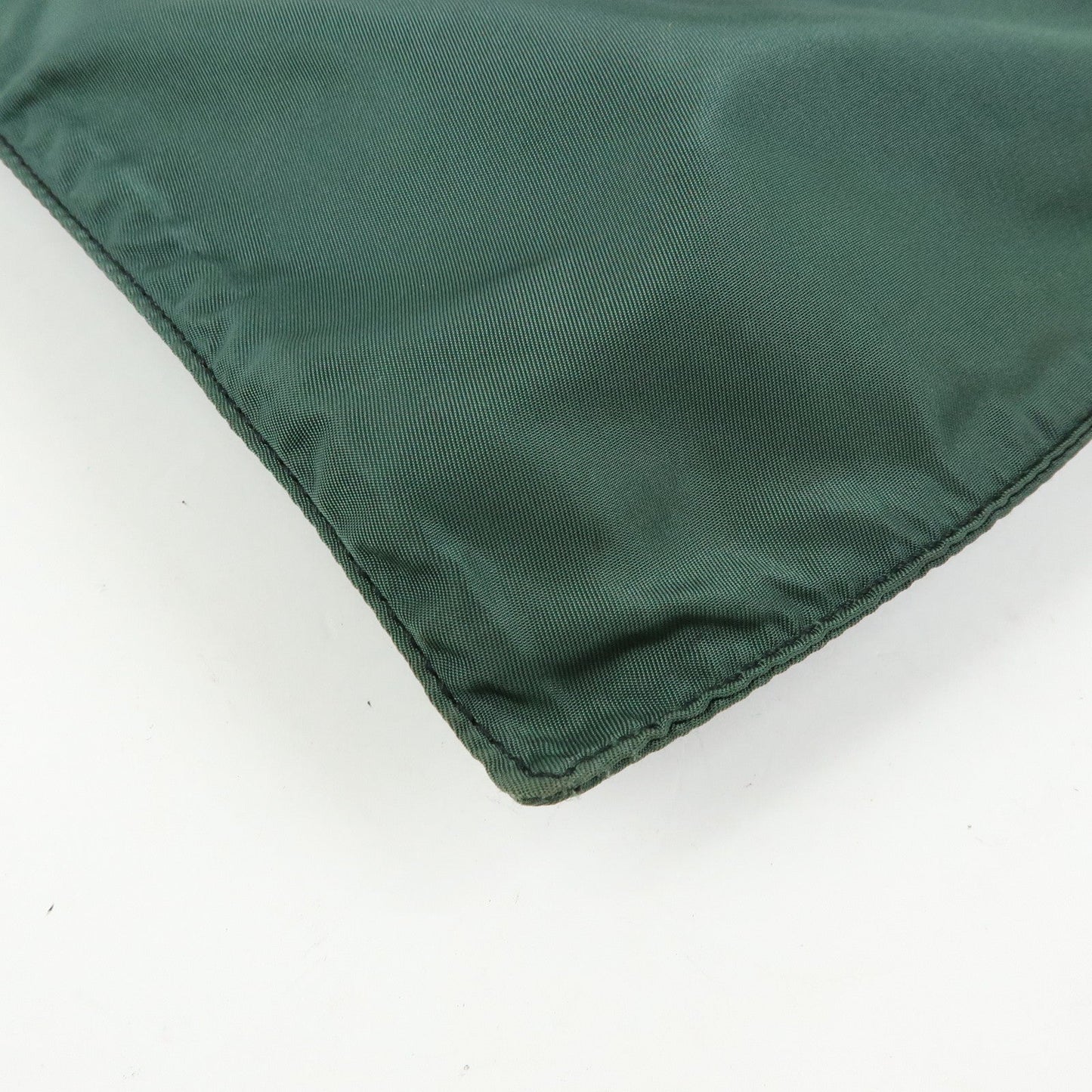 Prada Triangle Logo Nylon Leather Tote Bag Hand Bag Moss Green【Pre-order】
