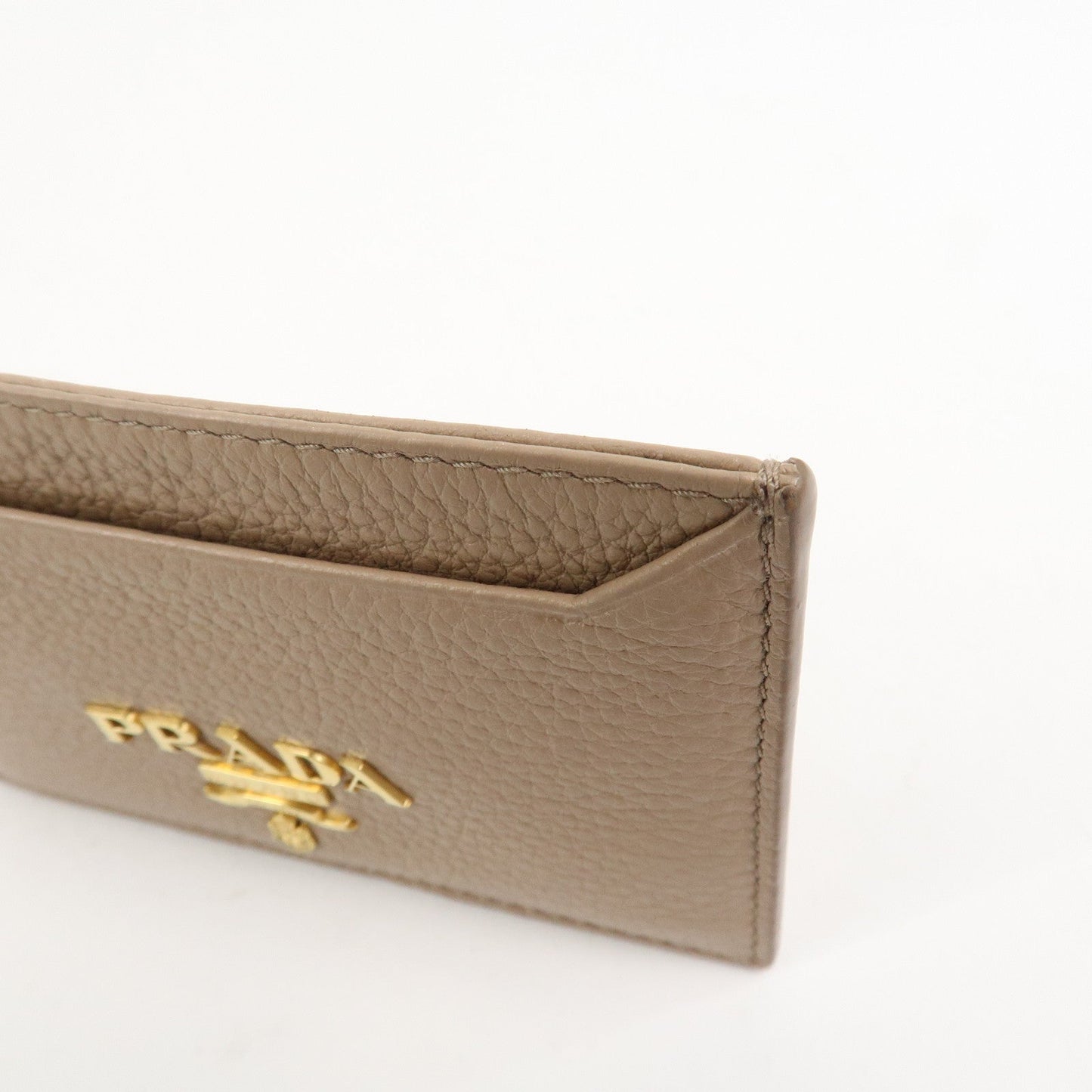 Prada Leather Card Case Card Holder Beige 1MC208【Pre-order】