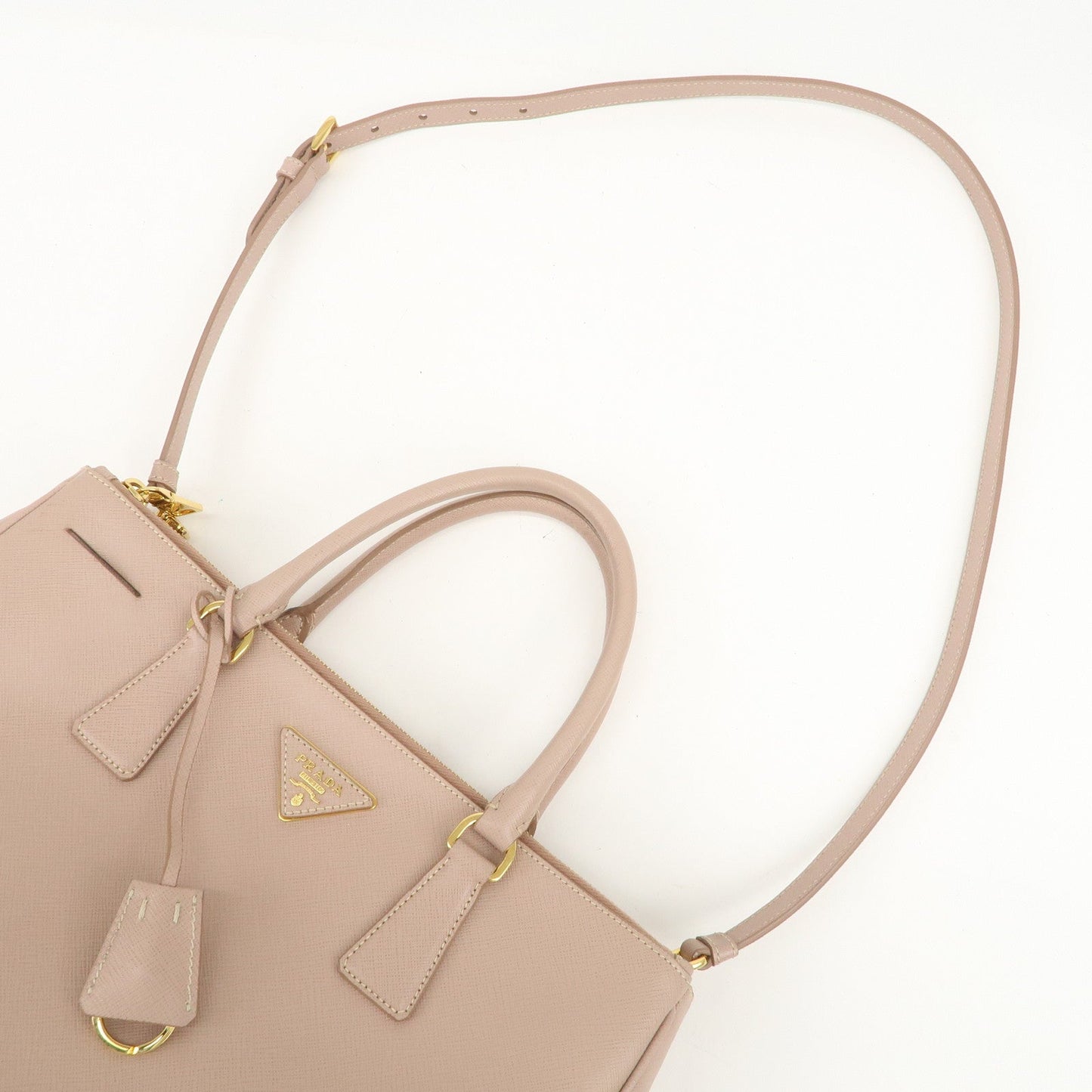 Prada Triangle Logo Galleria 2Way Bag Shoulder Bag Pink BN2274【Pre-order】