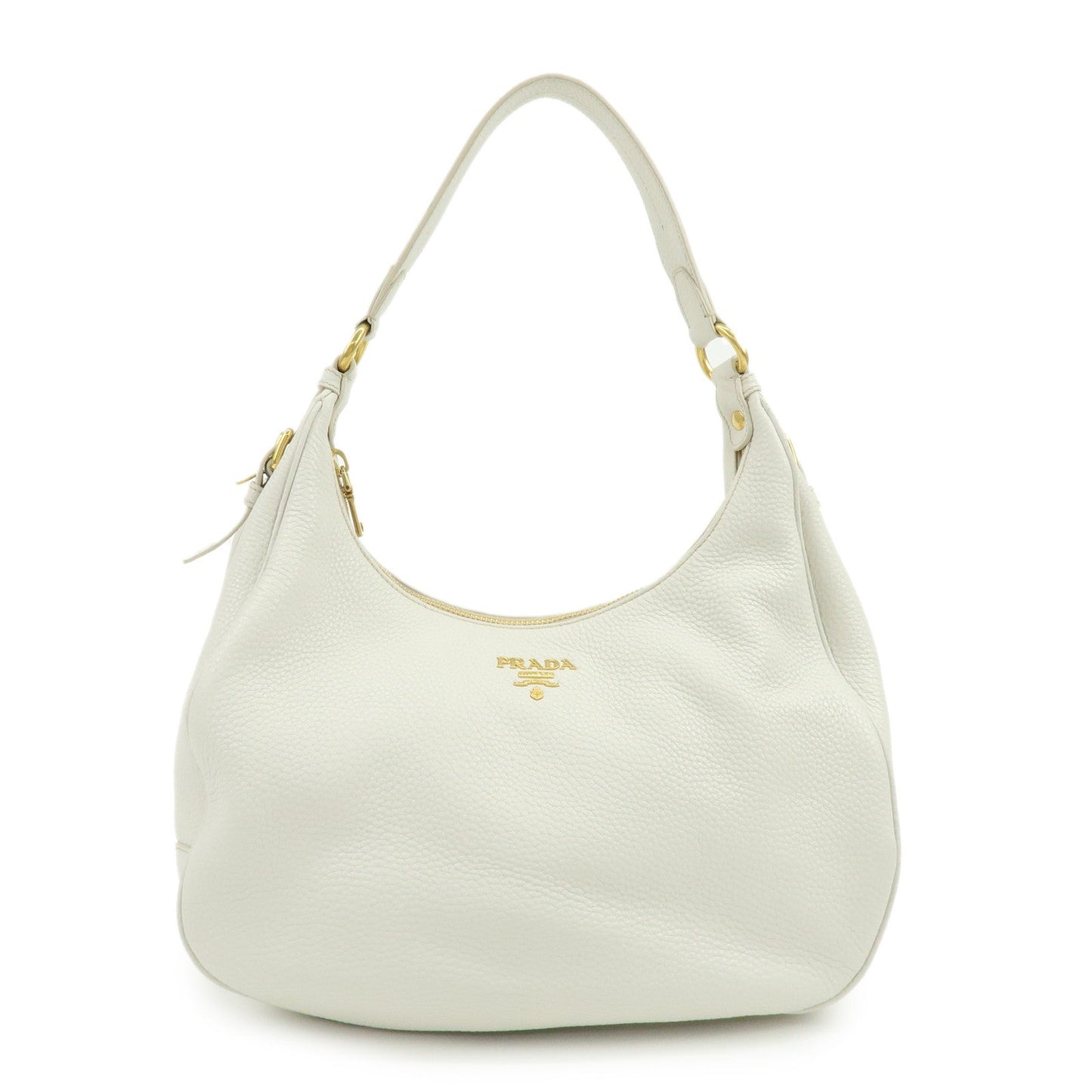 Prada Logo Calf Leather Shoulder Bag Hand Bag White BR4311【Pre-order】