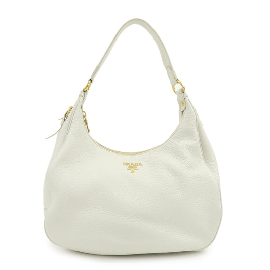 Prada Logo Calf Leather Shoulder Bag Hand Bag White BR4311【Pre-order】