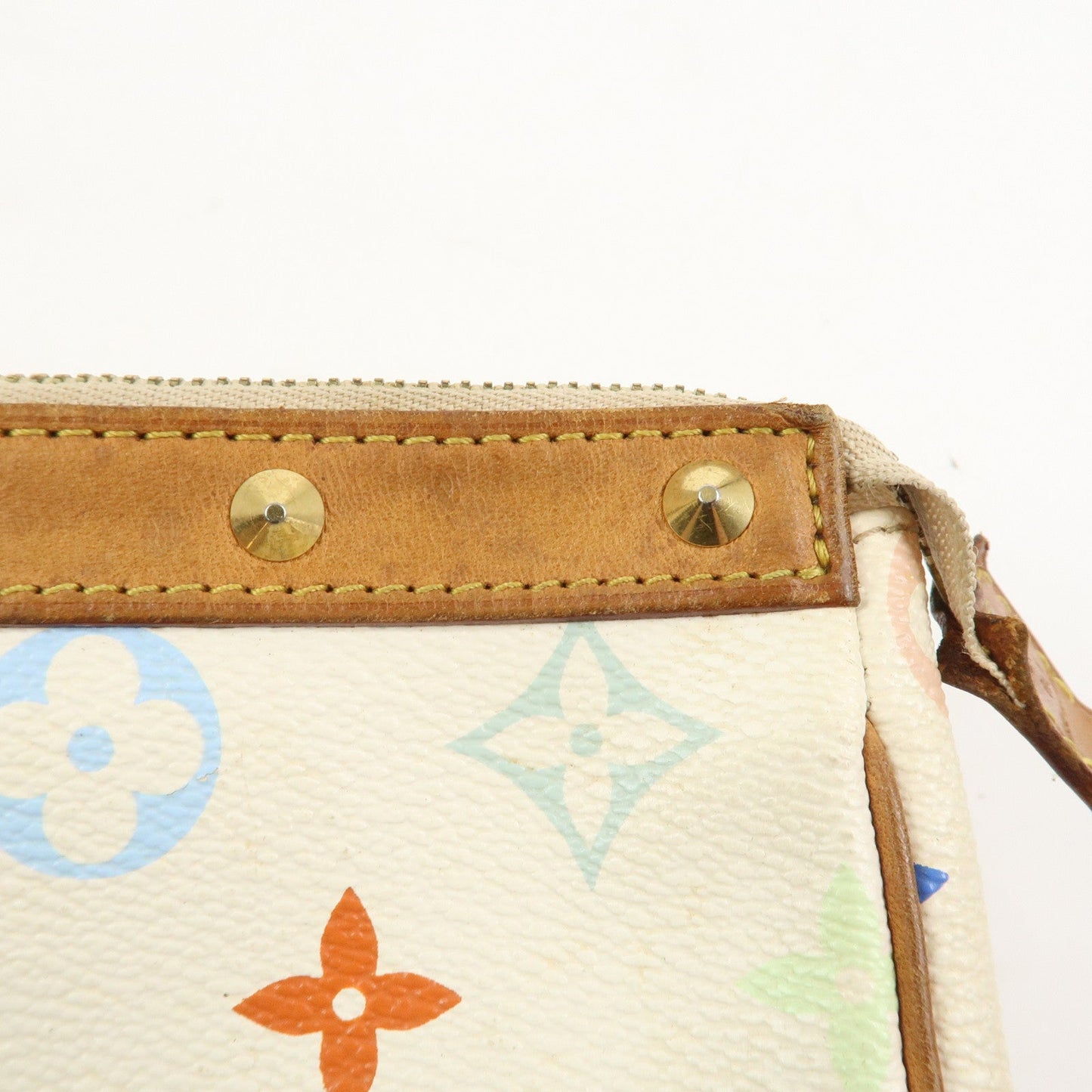 Louis Vuitton Monogram Multicolor Pochette Accessoires Blanc M92649【Pre-order】