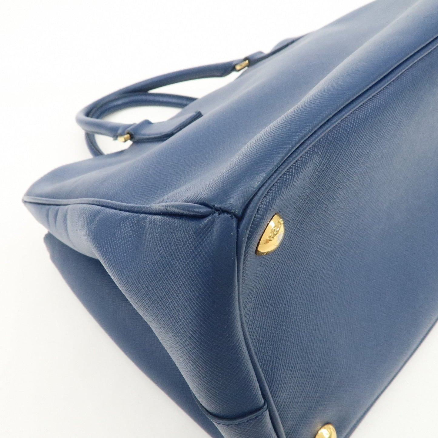 Prada Triangle Logo Saffiano Leather 2Way Bag Shoulder Bag Blue【Pre-order】