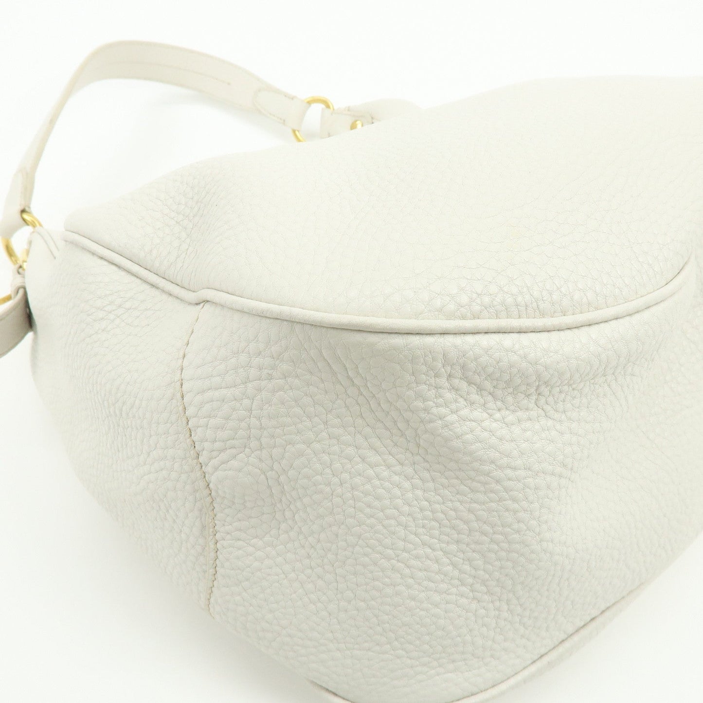Prada Logo Calf Leather Shoulder Bag Hand Bag White BR4311【Pre-order】