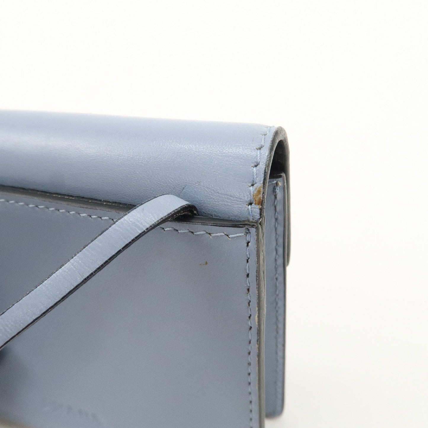 Prada Logo Leather Shoulder Bag Crossbody Bag Light Blue【Pre-order】