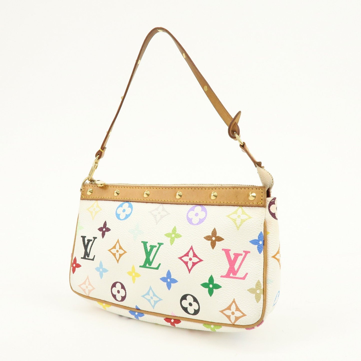 Louis Vuitton Monogram Multicolor Pochette Accessoires Blanc M92649【Pre-order】