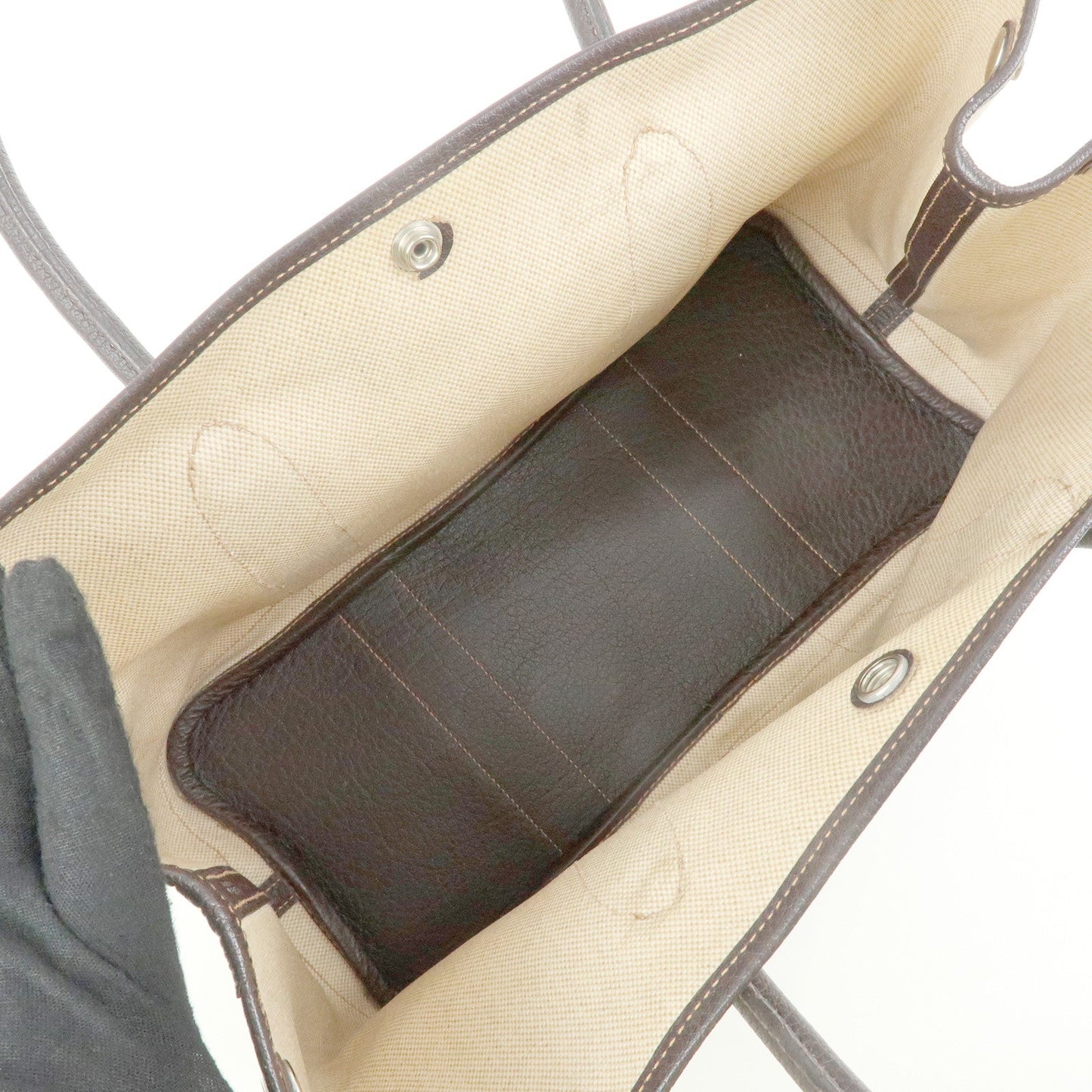 Hermes Garden Party PM Toile Ash Leather I Stamped Tote Bag【Pre-order】