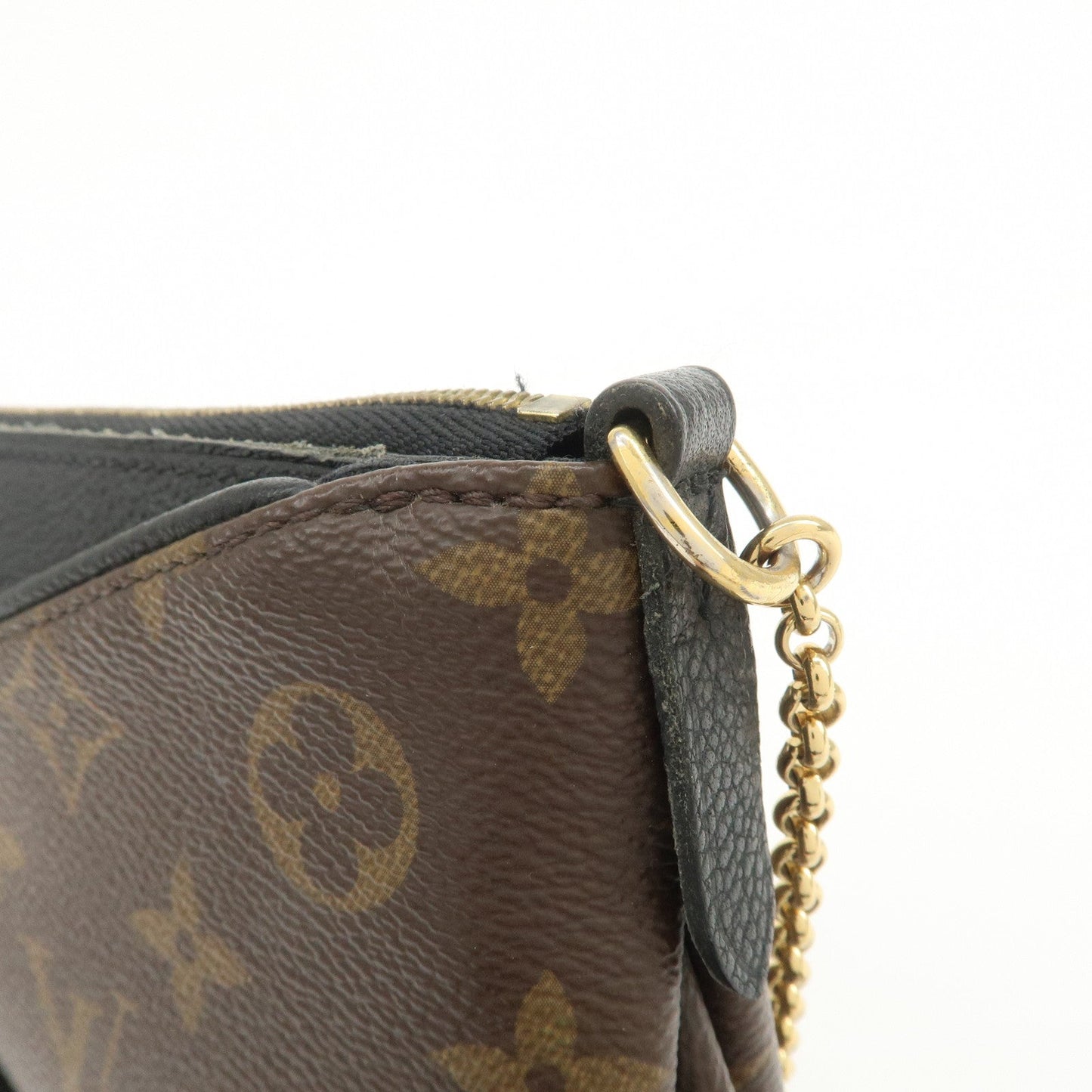 Louis Vuitton Monogram Pallas Clutch 2Way Shoulder Bag Noir M41639【Pre-order】