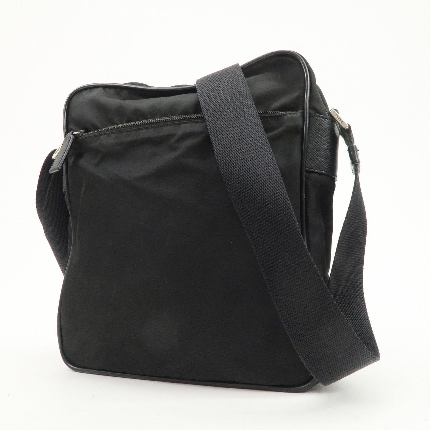Prada Logo Nylon Leather Shoulder Bag Crossbody Bag Black BT0421【Pre-order】