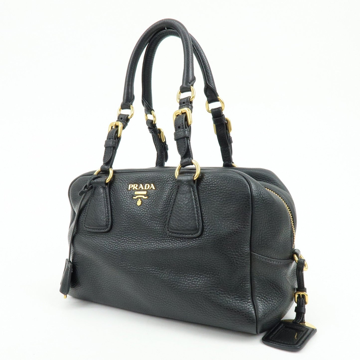 Prada Vitello Daino Leather Shoulder Bag Hand Bag Black B3091M【Pre-order】