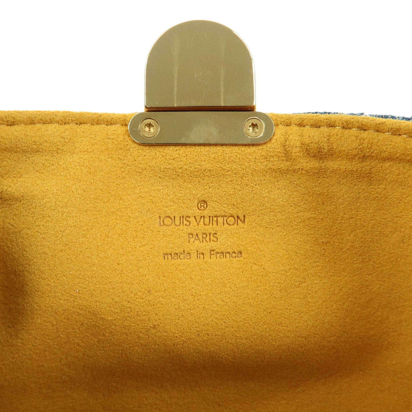 Louis Vuitton Monogram Denim Pochette Plat Pouch Clutch Bag M95007【Pre-order】