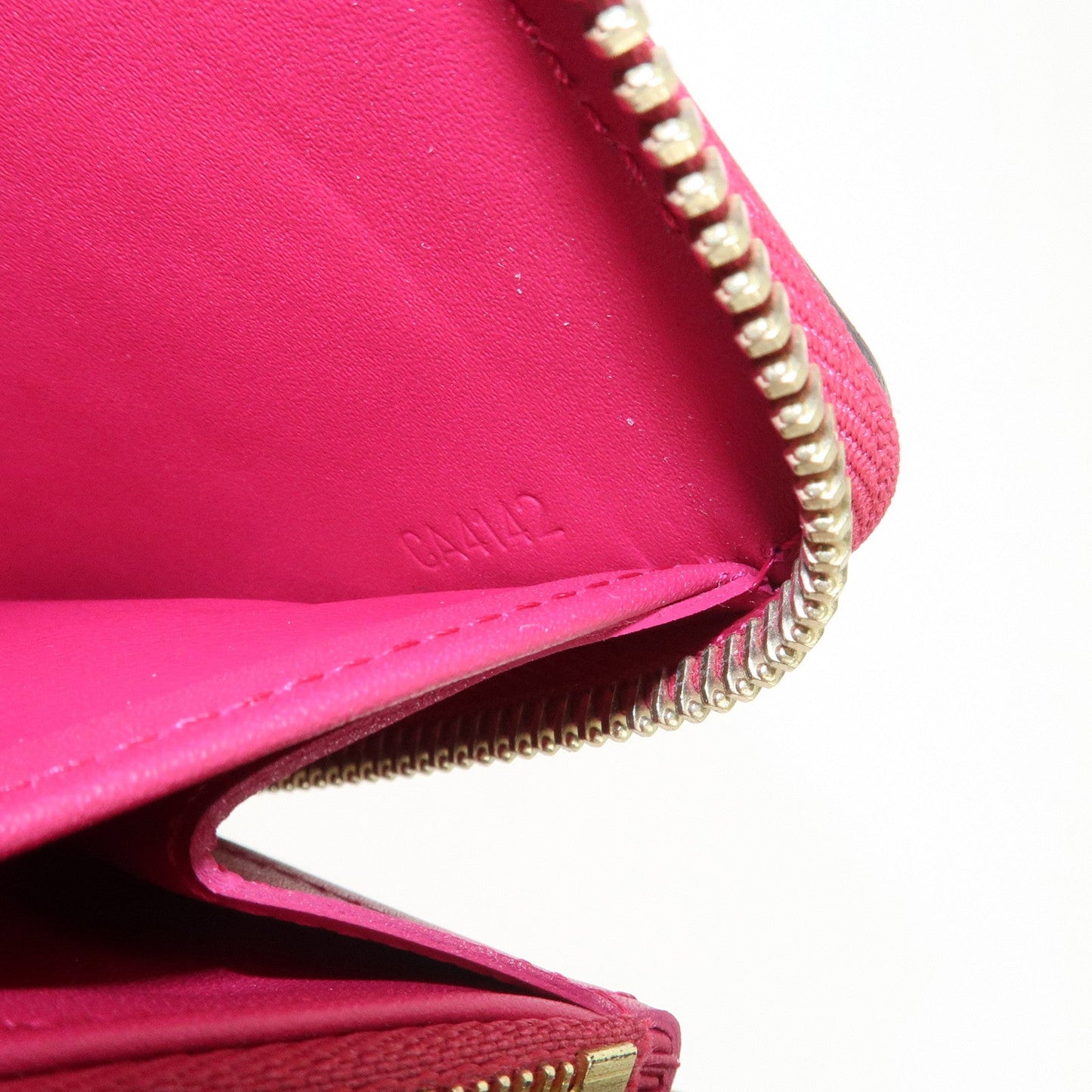 Louis Vuitton Monogram Vernis Round Zippy Wallet Rose Indien M91597【Pre-order】