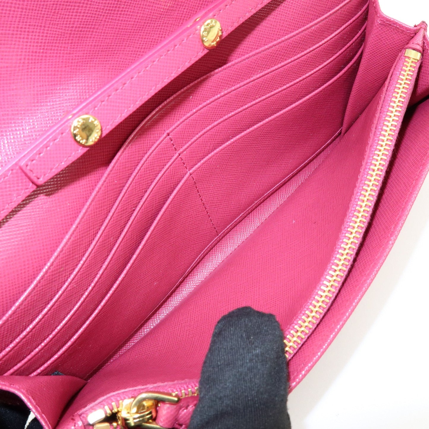 Prada Saffiano Leather Chain Wallet WOC Pink 1M1290【Pre-order】