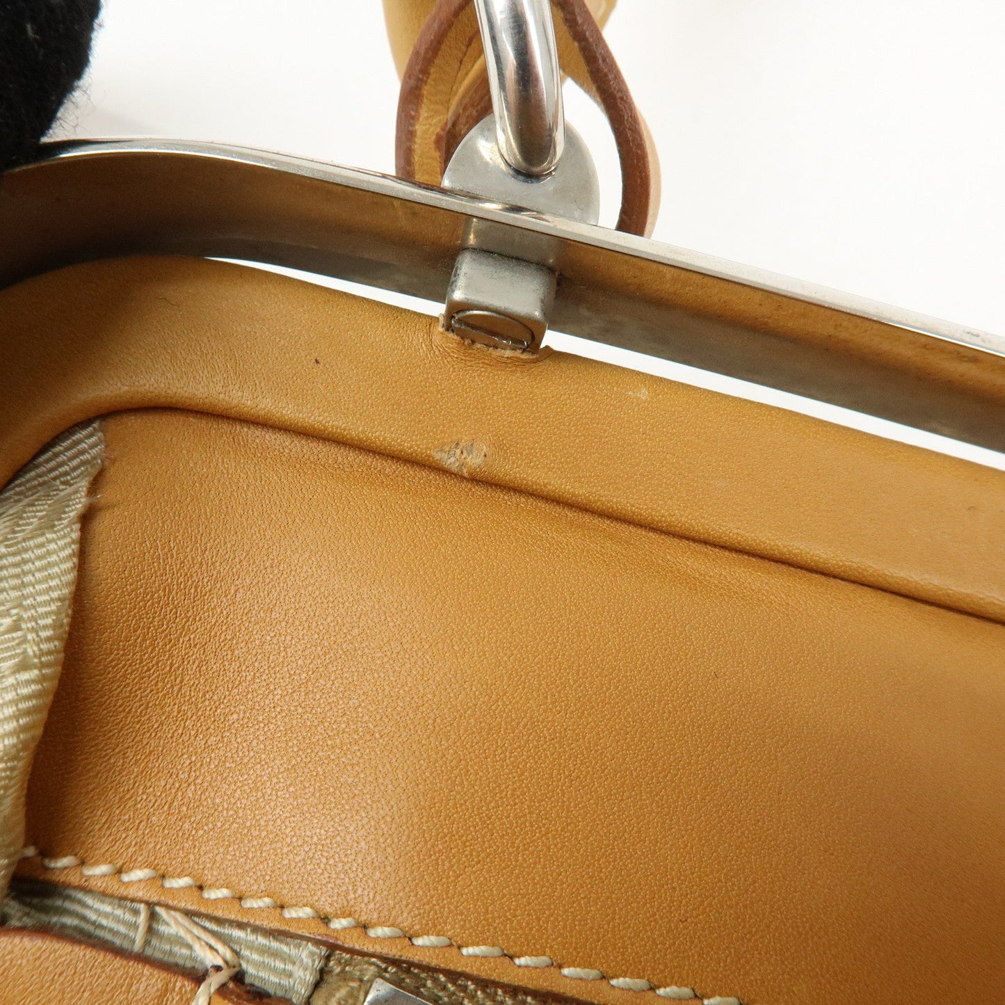 Prada Logo Jacquard Leather Shoulder Bag Light Brown BR3481【Pre-order】