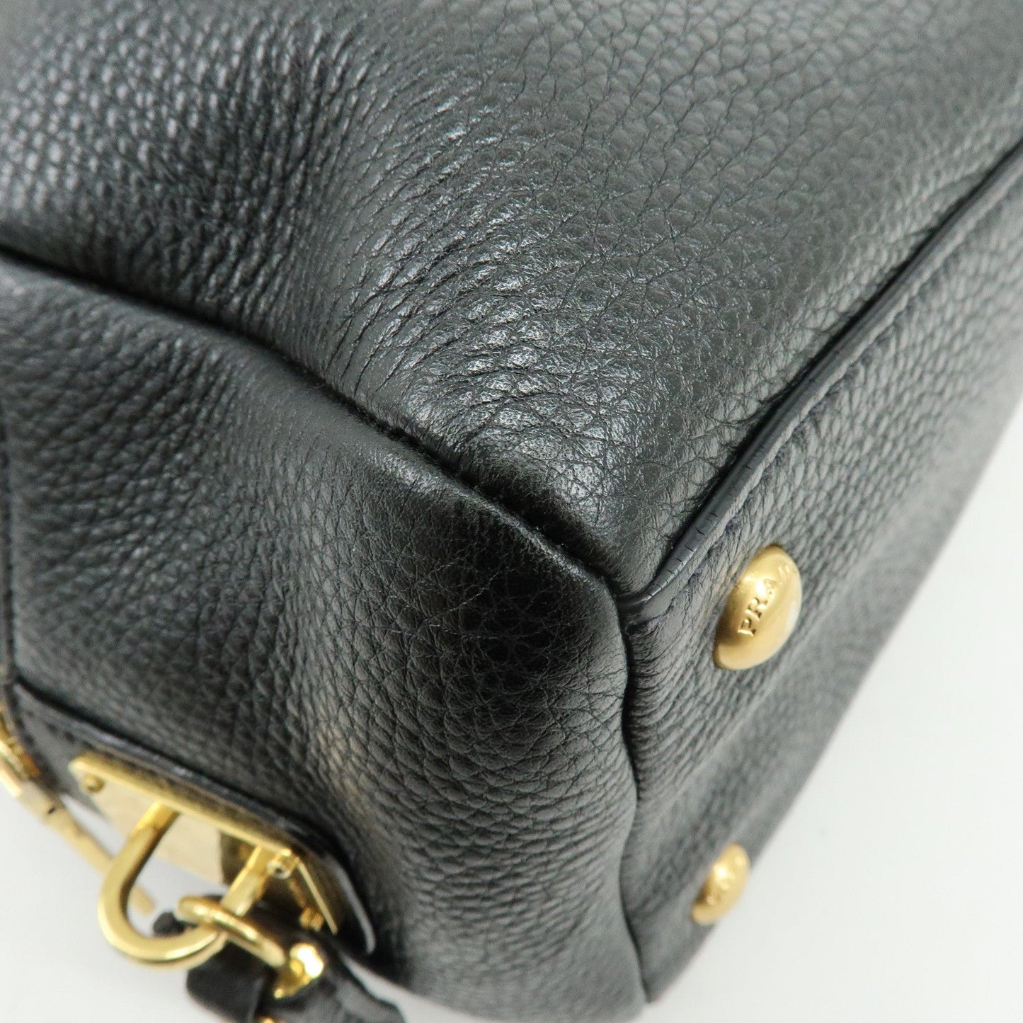 Prada Vitello Daino Leather Shoulder Bag Hand Bag Black B3091M【Pre-order】