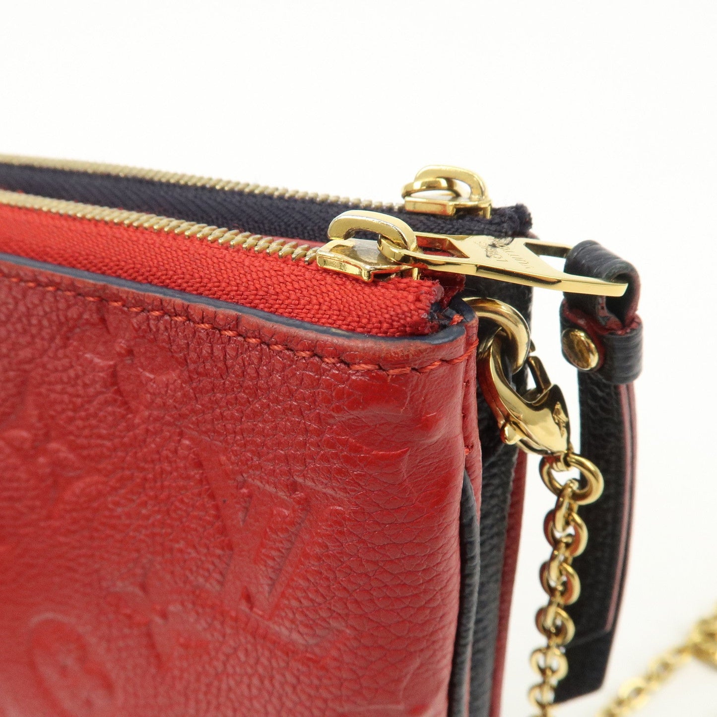 Louis Vuitton Monogram Empreinte Pochette Double Zip M63916 Used【Pre-order】