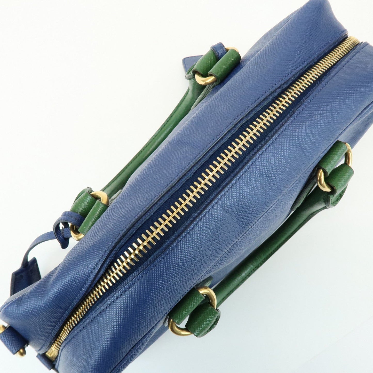 Prada Triangle Logo 2Way Bag Hand Bag Shoulder Bag Blue Green【Pre-order】