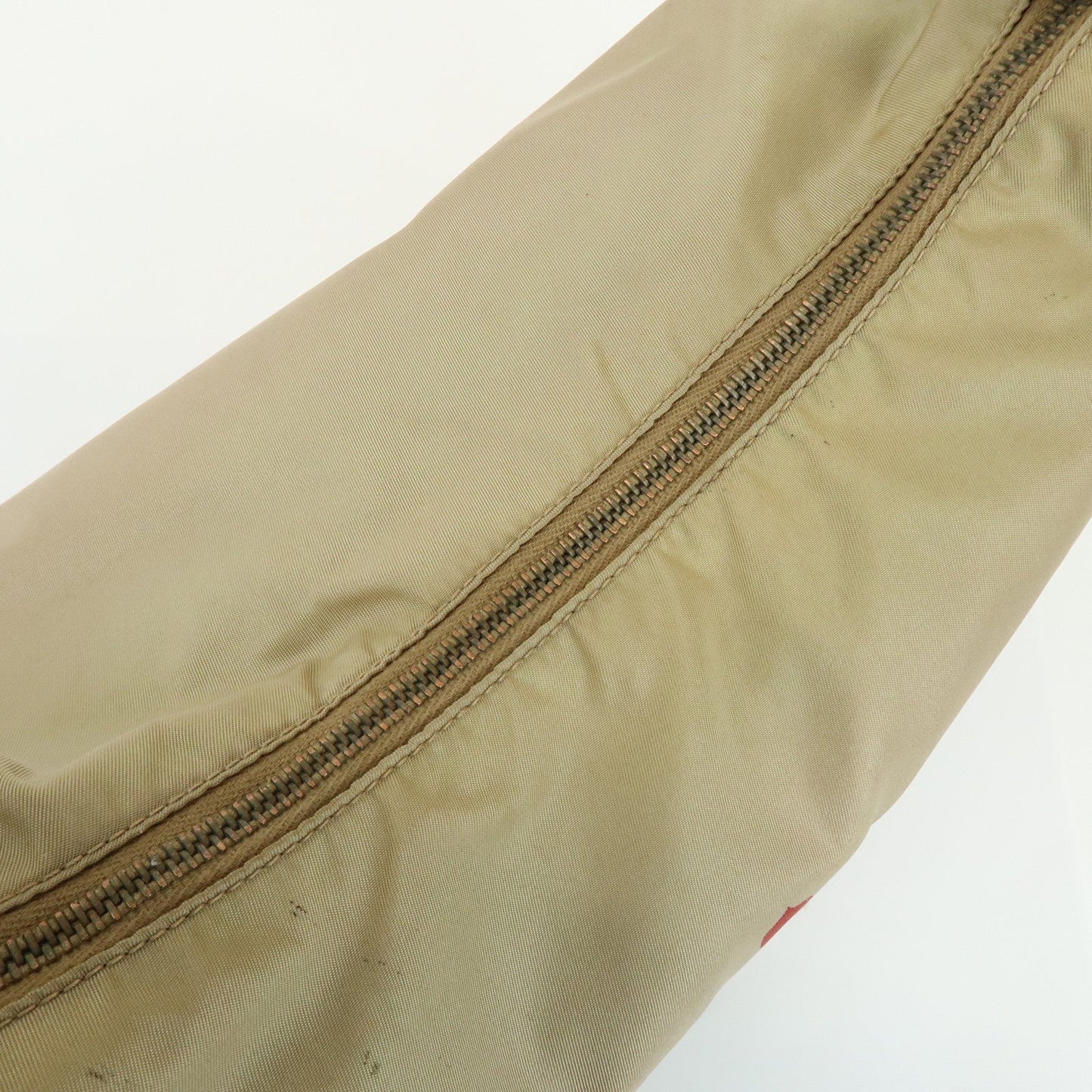 Prada Logo Nylon Leather Shoulder Bag Hand Bag Beige BR3315【Pre-order】
