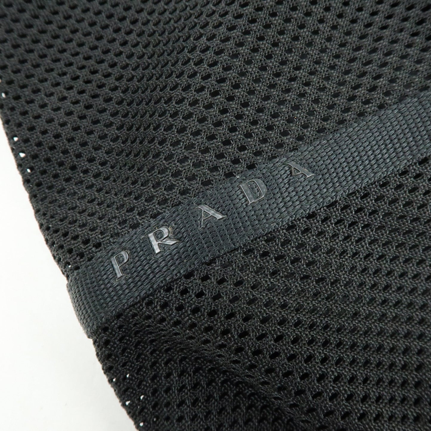Prada Mesh Leather Tote Bag Shoulder Bag Black【Pre-order】