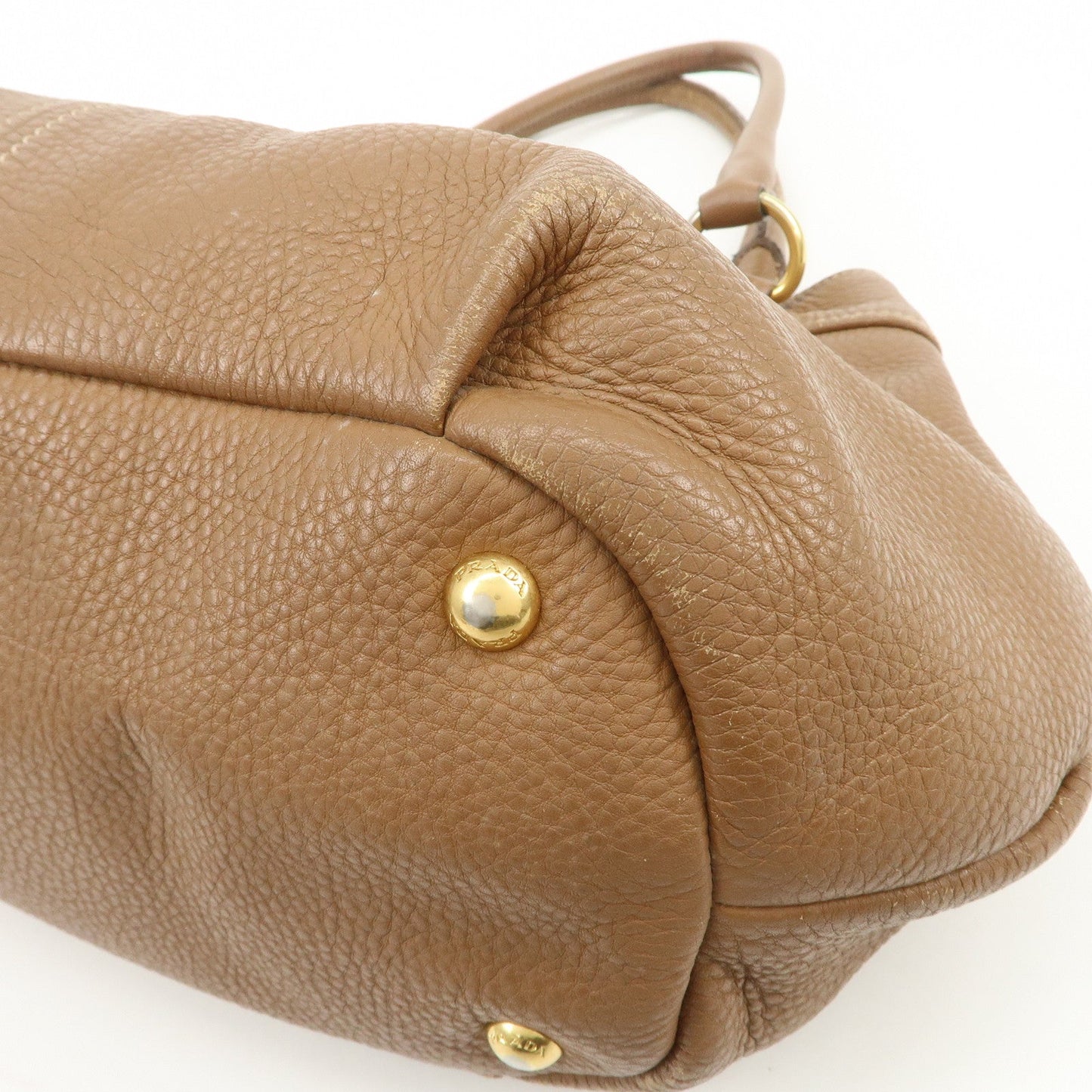 Prada Calf Leather 2Way Bag Hand Bag Shoulder Bag Brown【Pre-order】