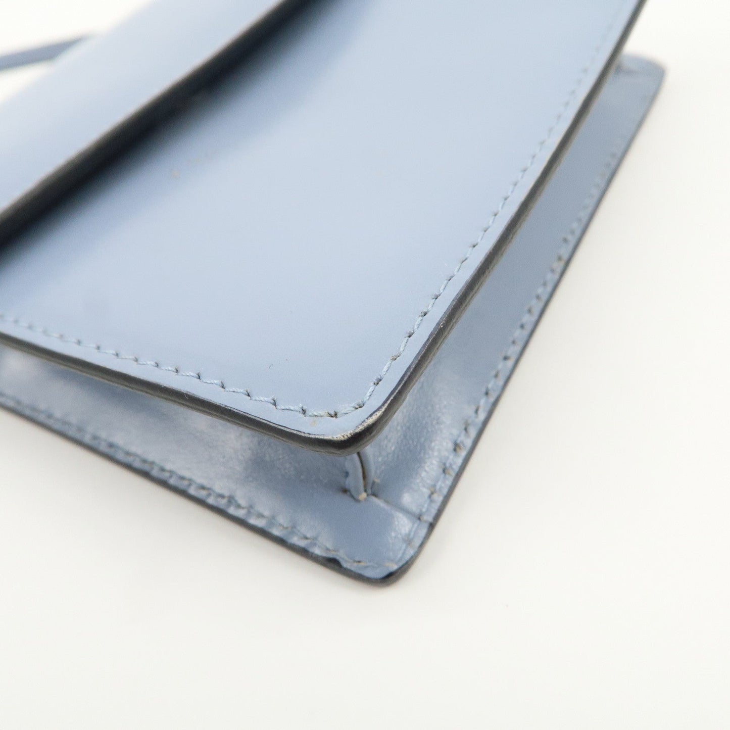 Prada Logo Leather Shoulder Bag Crossbody Bag Light Blue【Pre-order】