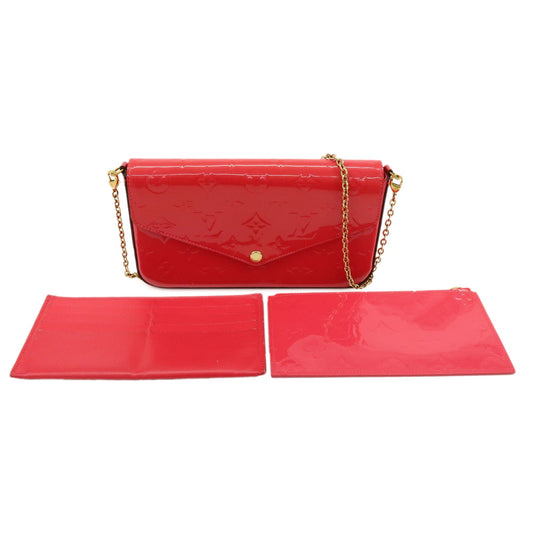 Louis Vuitton Monogram Vernis Leather Pochette Felicie Pink M61787【Pre-order】