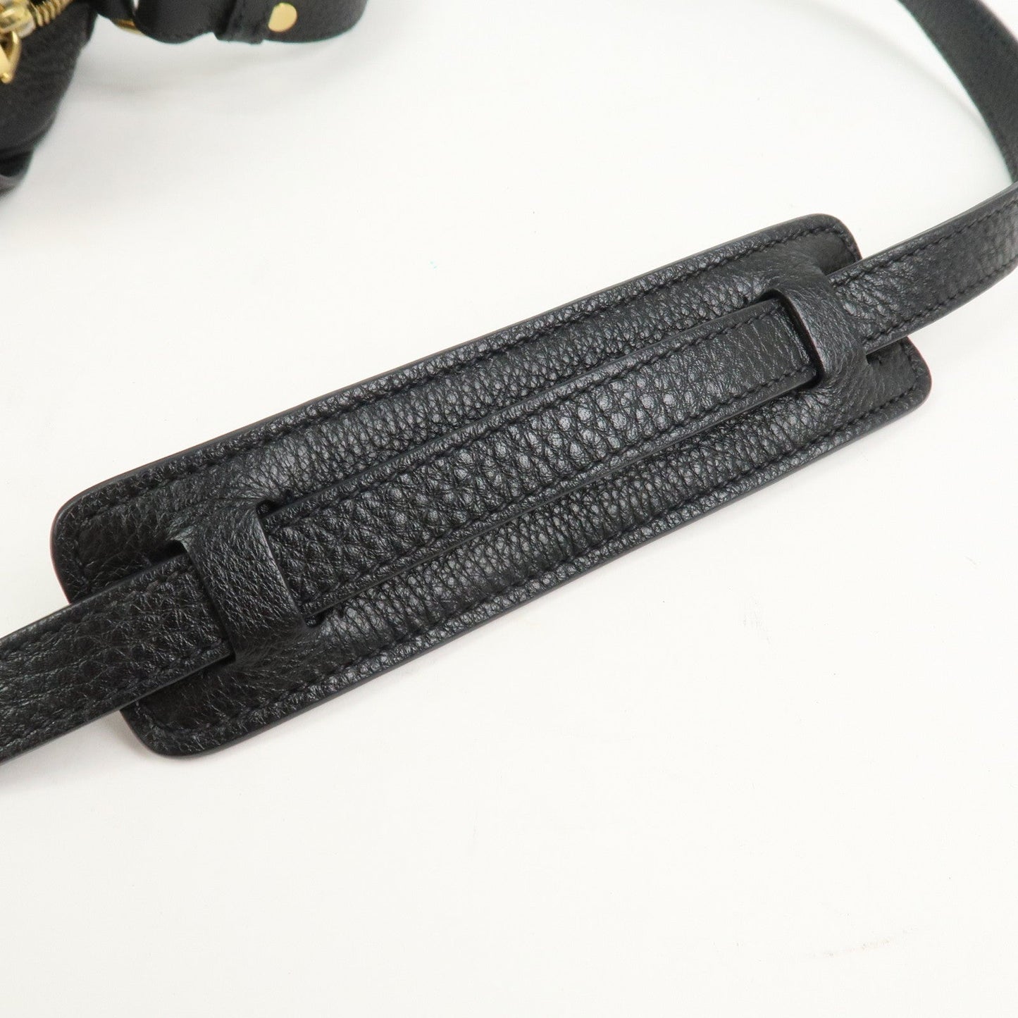 Pradq Logo Leather Shoulder Bag Black 1BD163【Pre-order】