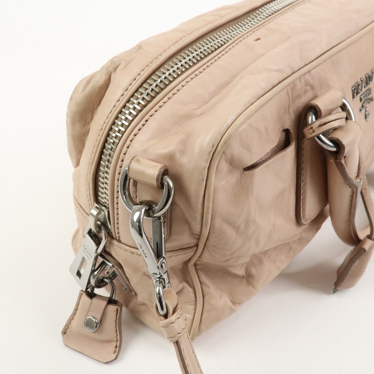 Prada Nappa Leather 2Way Bag Hand Bag Shoulder Bag Light Pink【Pre-order】