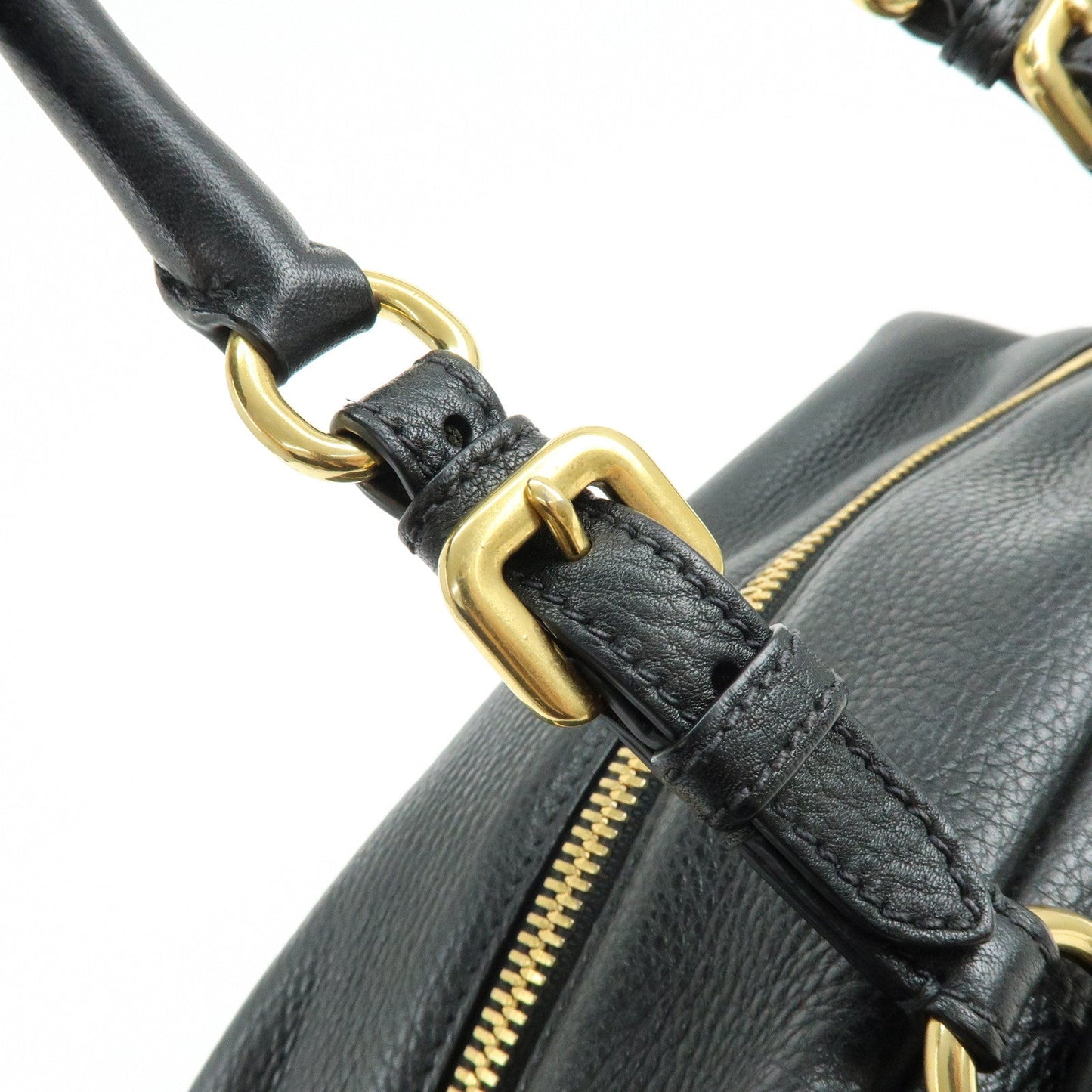 Prada Vitello Daino Leather Shoulder Bag Hand Bag Black B3091M【Pre-order】