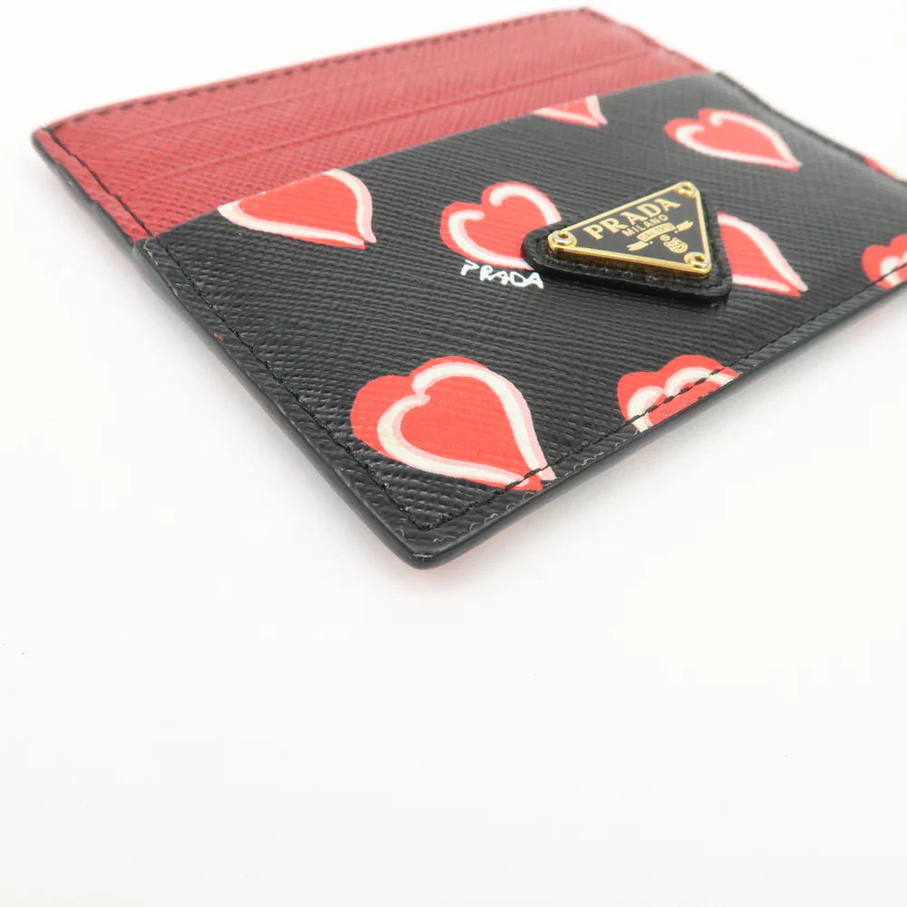 Prada Saffiano Leather Heart Card Case【Pre-order】
