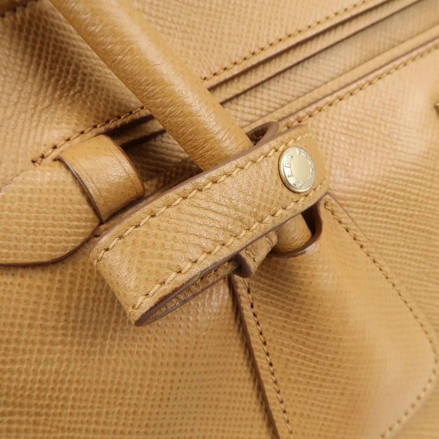 Prada Leather 2Way Bag Hand Bag Shoulder Bag Light Brown BN2572【Pre-order】
