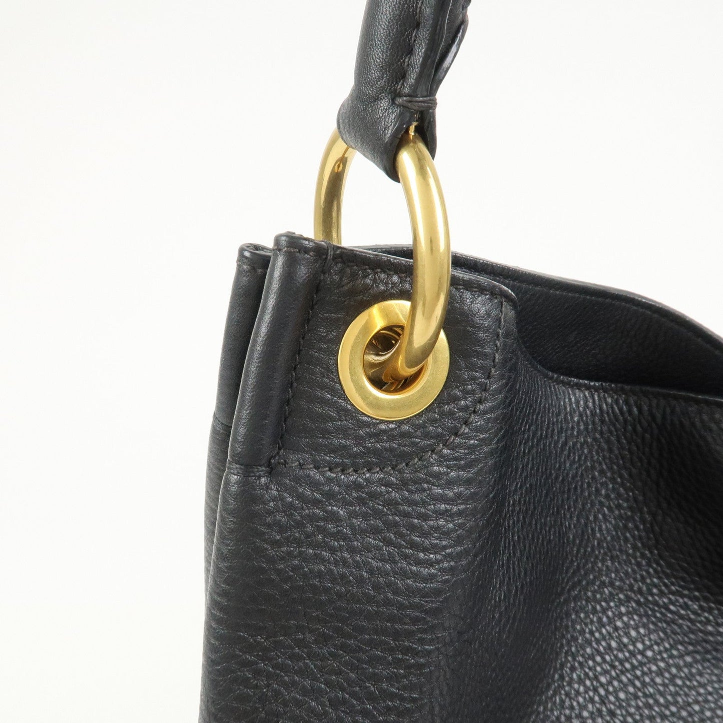Prada Logo Leather Shoulder Bag Hand Bag Black【Pre-order】