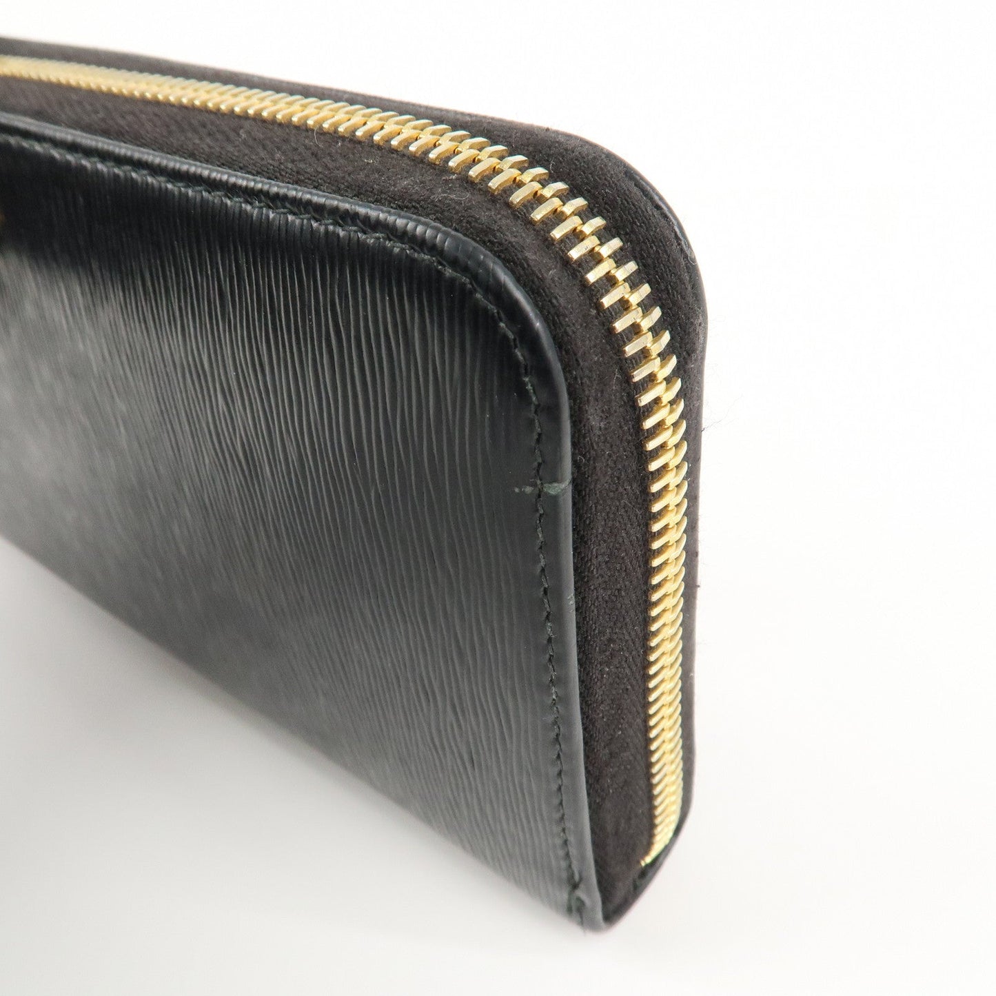 Prada Vitello Move Leather Round Zippy Wallet Black 1ML506 Used【Pre-order】