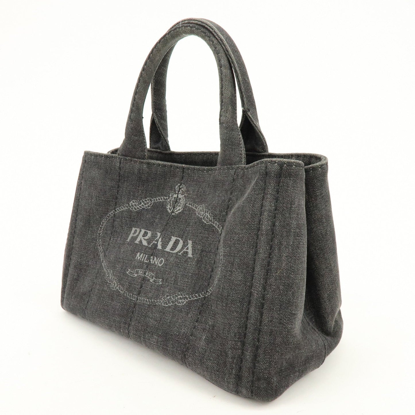 Prada Canapa Canvas 2Way Bag Hand Bag Shoulder Bag Black【Pre-order】
