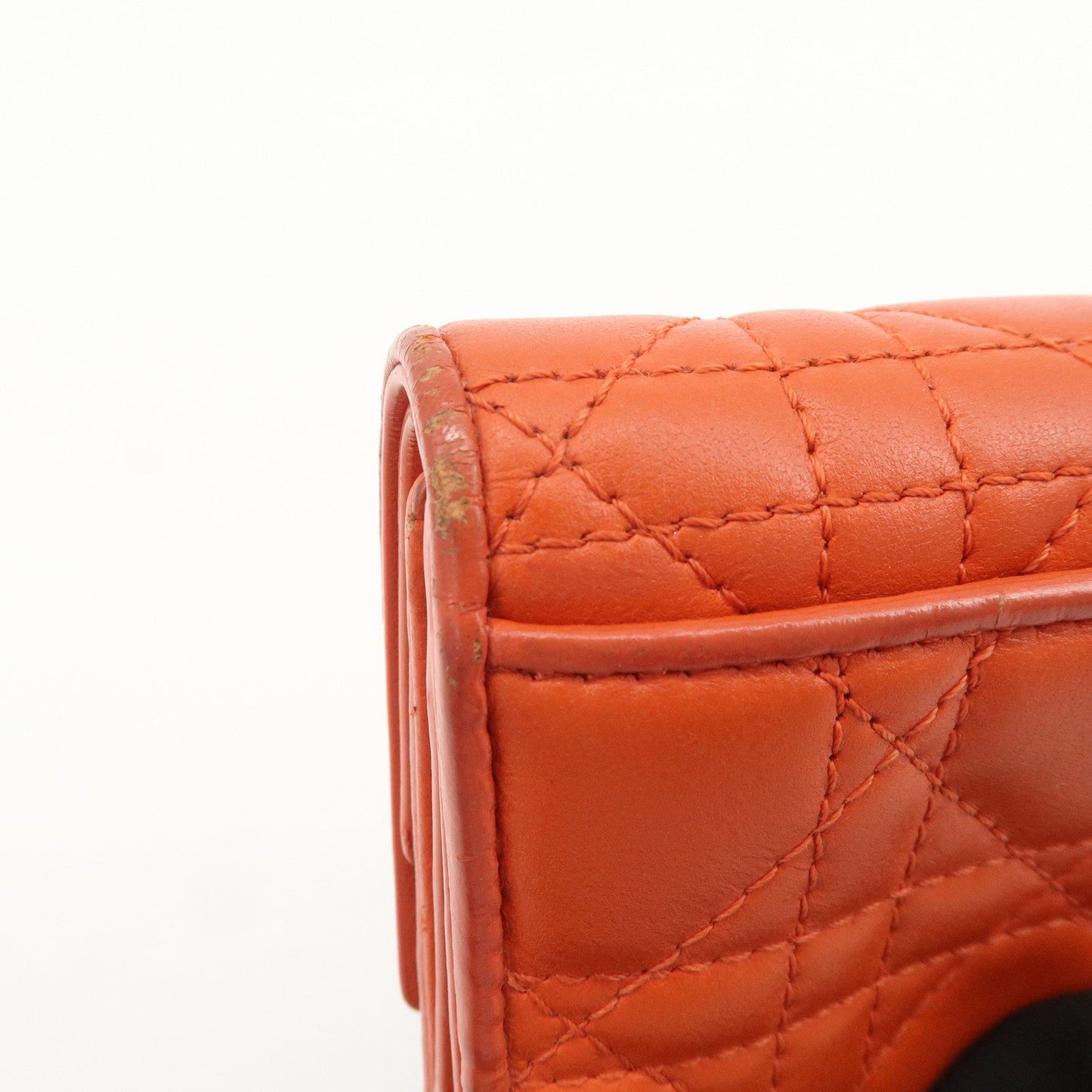 Christian Dior Lady Dior Cannage Leather Tri-fold Compact Wallet【Pre-order】