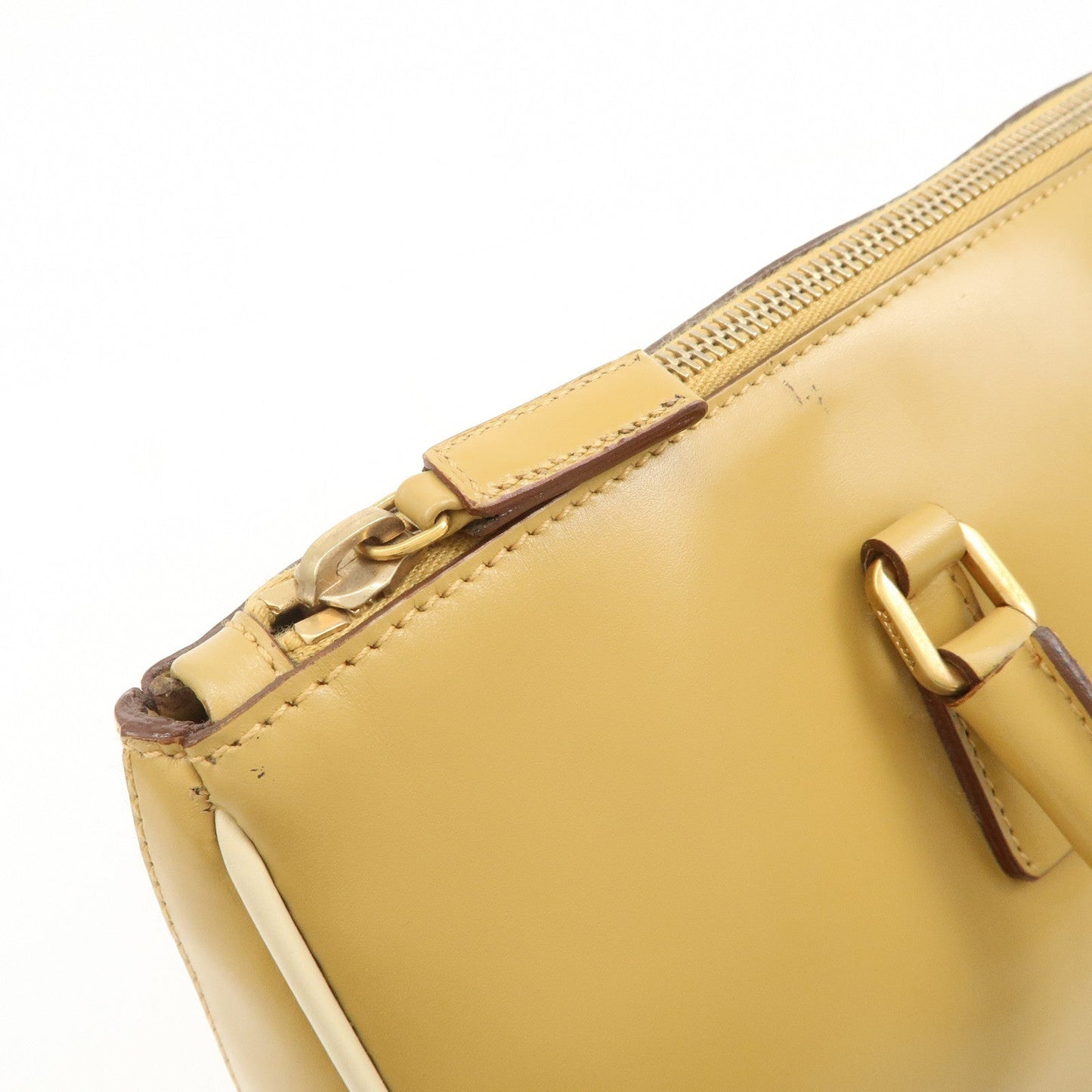 Prada Leather Shoulder Bag Hand Bag Light Brown【Pre-order】