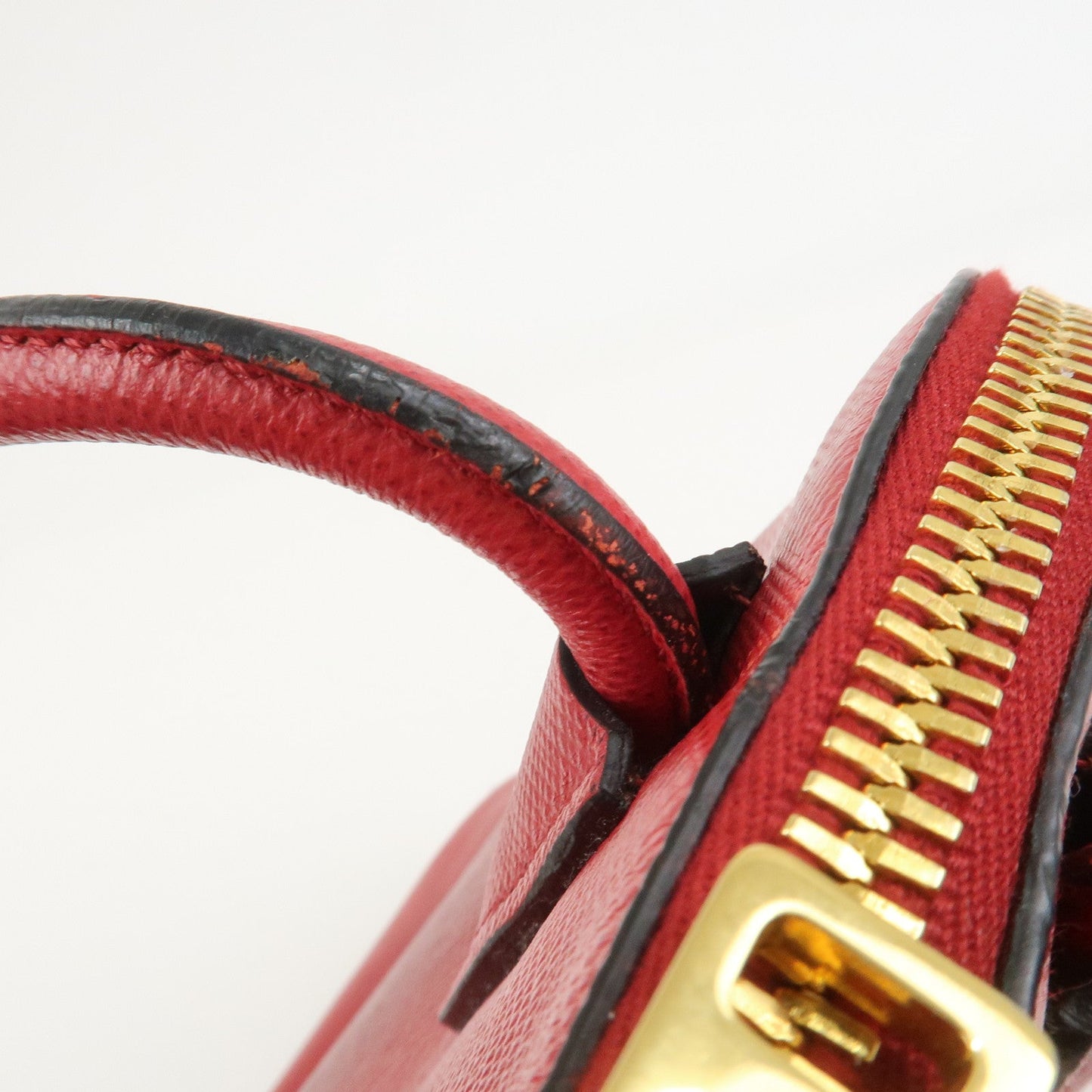 Prada Logo Saffiano Leather 2Way Hand Bag Shoulder Bag Red BL0907【Pre-order】