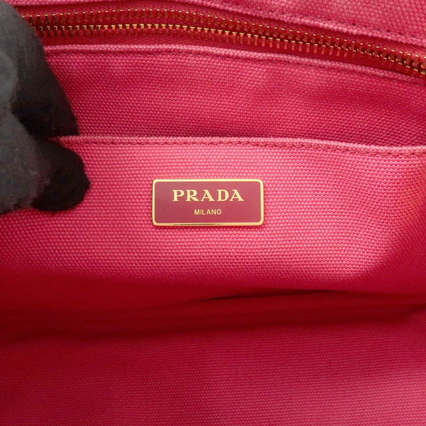 Prada Canapa Mini Canvas 2Way Bag Hand Bag Pink 1BG439【Pre-order】